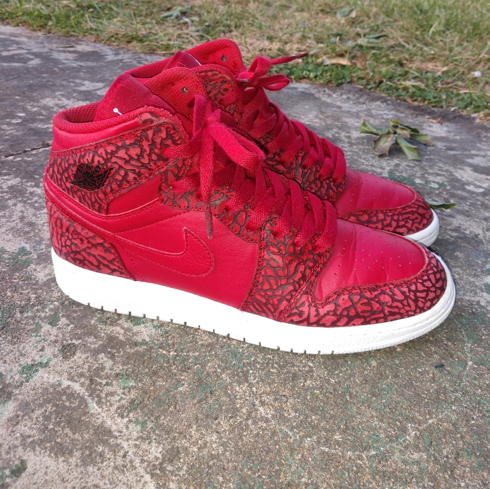 Jordan 1 Retro Red Elephant Print